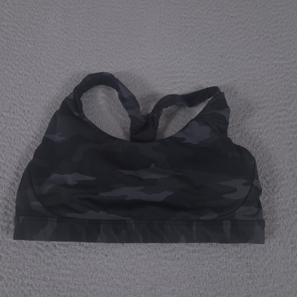 Athleta Sports Bra‎ Womens Small Multi Ultimate Printed Camo Racerback Yoga Gym